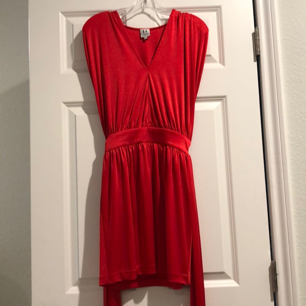 Halston Heritage Red Cocktail Dress